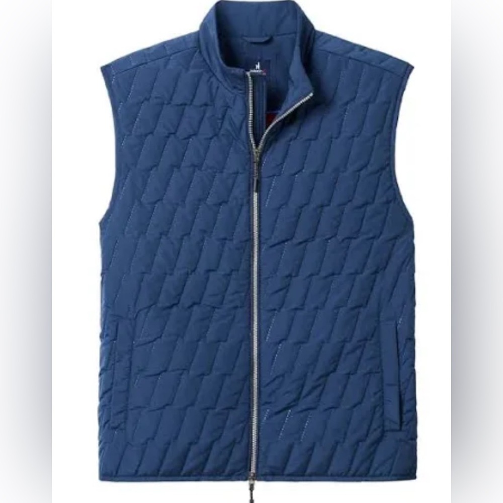 johnnie-O Navy Quilted Vest